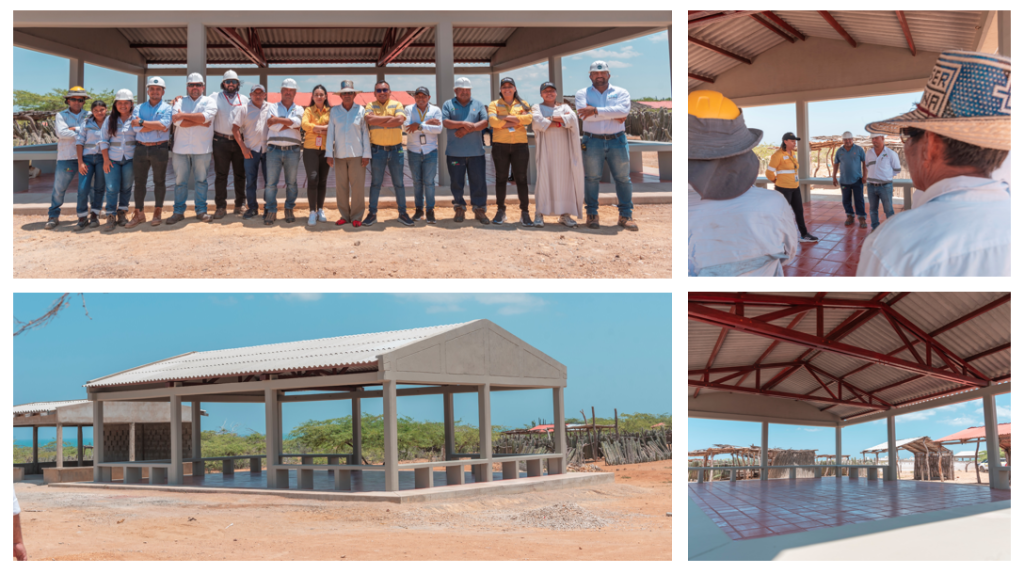 Media Luna y Cerrejón construyen tres nuevas enramadas en la Alta Guajira