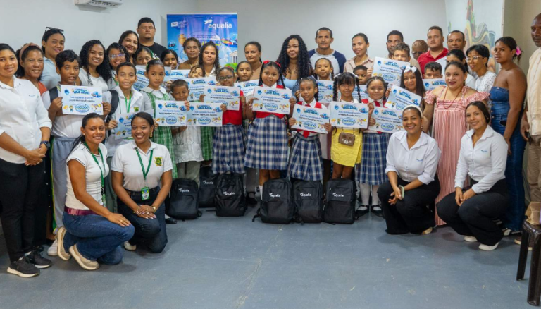 Veintiún niños de Riohacha fueron finalistas en concurso nacional de Aqualia
